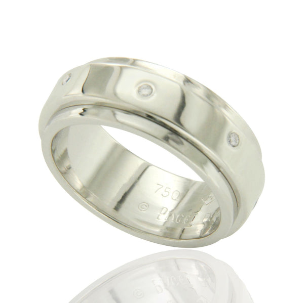 Piaget Possession 18k White Gold .56 CT Diamond Wedding Ring, Size