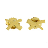 Auth Tiffany & Co. 18K Yellow Gold 9 mm X  Earrings »U59