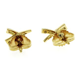 Auth Tiffany & Co. 18K Yellow Gold 9 mm X  Earrings »U59