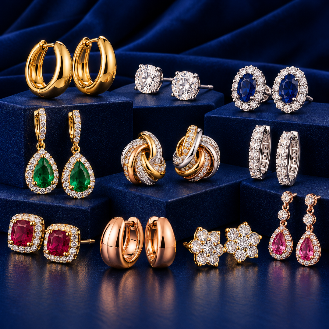 18K Gold Earrings