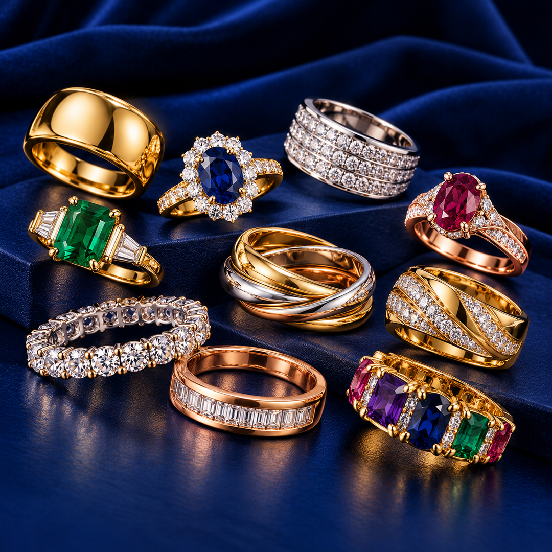 18K Gold Rings