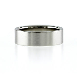Au Tiffany & Co. 950 Platinum Flat 6 mm Wedding Band Ring Size 6.25