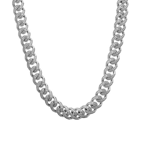 KONSTANTINO 925 Sterling Silver Heavy Paisley Link Chain Necklace Size 22"