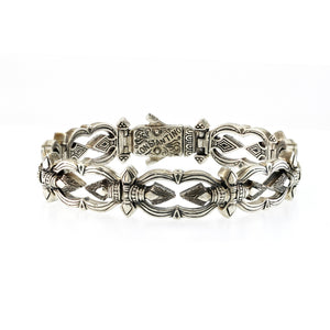 Konstantino 925 Sterling Silver Heonos Link Bracelet Greece 8"