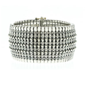 Konstantino Women's Hera Sterling & 18K Gold Wide Cuff Bracelet