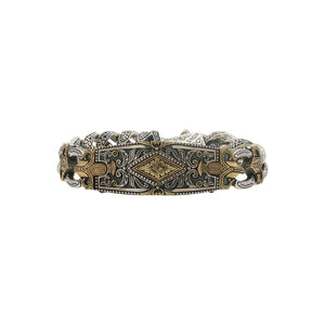 Konstantino 925 Sterling Silver & Bronze Myrmidones Bracelet Size 7.5"