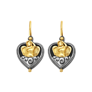 Konstantino 925 Sterling Silver & 18K Yellow Gold Angelic Drop Earrings