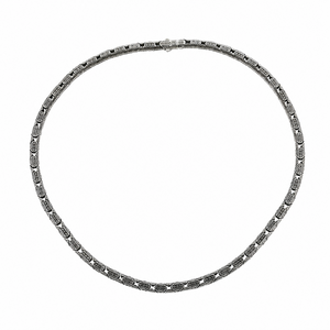 KONSTANTINO 925 Sterling Silver Antique Style Mens Chain Necklace Size 24"