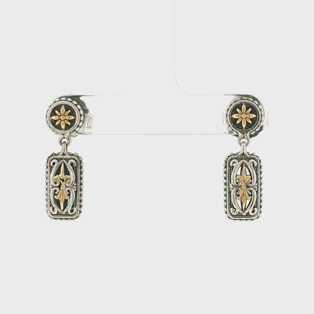 Konstantino 925 Silver &amp; 18K Yellow Gold Eros Earrings