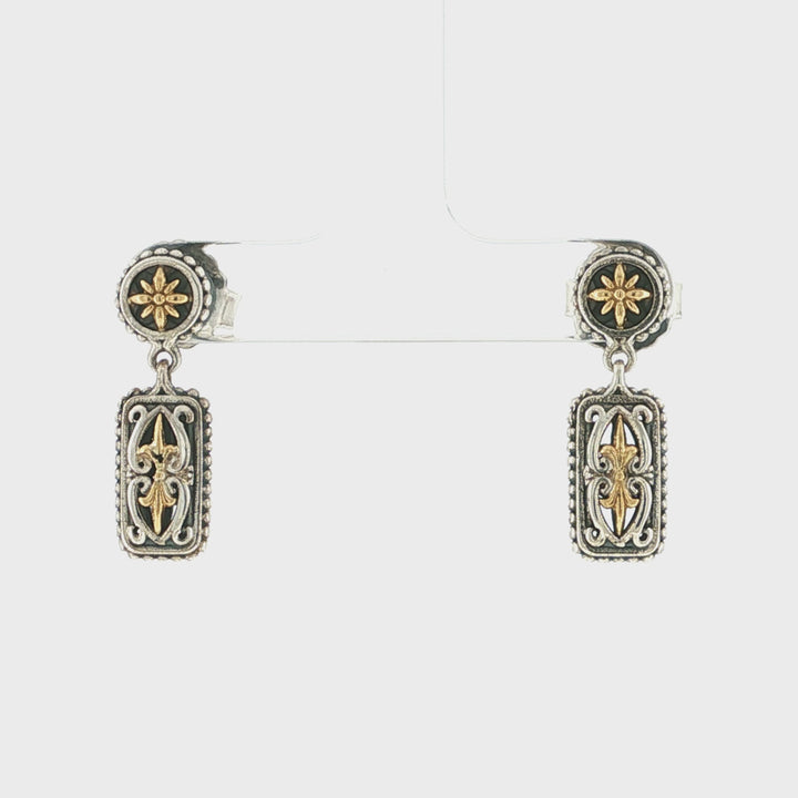 Konstantino 925 Silver &amp; 18K Yellow Gold Eros Earrings