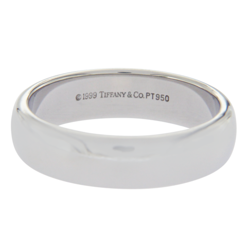 Autentico Tiffany Co Platino 950 1999 Anillo de Boda Tamano 11 U314 luxojewelry