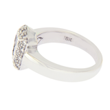1.00 CT Baguette & Round Diamonds 18K White Gold Engagement Ring »BL119