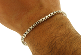Tiffany & Co Sterling Silver  Venetian Box Chain Link Bracelet Size 7" » U219