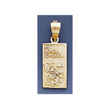 Fine 14K Yellow Gold High Polished My First Communion Pendant