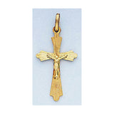 Fine 14K Yellow Gold Crucifix with Jesus Pendant 3 Different Design
