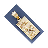 Fine 14K Yellow Gold High Polished My First Communion Pendant