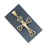 Fine 14k Yellow Gold Fancy Crucifix With Jesus Cross Pendant Different Designs