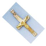 Fine 14K Yellow Gold Crucifix with Jesus Pendant 3 Different Design