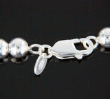 ▌Solid 925 Sterling Sterling 8 MM Ball Beads Italy Bracelet Size 6.3/4",7" »B316