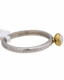 ¦Authentic GURHAN 925 Silver 24K Gold Skittle Preal Ring Size 6.75»$190