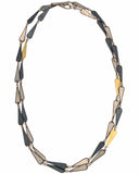 ▌Authentic GURHAN Silver Yellow Gold Contour Long Chain Necklace Size 39"»$1400