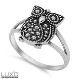 ▌Women's 925 Sterling Silver OWL Ring Size 4,5,63,7,8,9,10,11 »R111