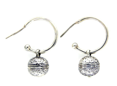 925 Sterling Silver Bali Ball Dangle Earring»E210