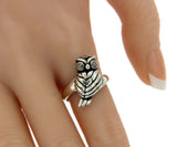 ▌Women's 925 Sterling Silver Cute OWL Ring Size 5,63,7,8,9,10 »R12/4