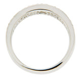 18K White Gold 0.67 Ct Diamonds Bridal Wedding Band Ring Size 6.5  »NP17