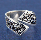 ▌Women's Beautiful 925 Sterling Silver Bali Swirl Band Ring Size 6,7,8,9,10»112