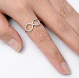 ▌Women's 925 Sterling Silver CZ INFINITY LOVE Ring Size 4,5,6,7,8,9,10 » R72