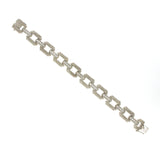 Judith Ripka 925 Sterling Silver CZ  Link Bracelet Size 7.5" »U22