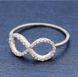 ▌Women's 925 Sterling Silver CZ INFINITY LOVE Ring Size 4,5,6,7,8,9,10 » R72