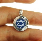▌925 Sterling Silver Diamond Cut David Of Star Jewish Israel Pendant » P69