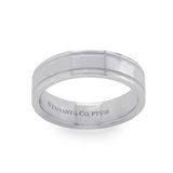 ¦ Authentic Tiffany & Co 950 Platinum Wedding Band Ring Size 6.25 »U420