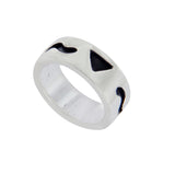 Authentic ZINA 925 Sterling Silver Band Ring Size 7.5 »U57