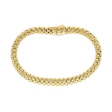 Authentic FOPE FLEX 18K Yellow Gold Profili Mesh Italy Bracelet Size 7.5" »BO1
