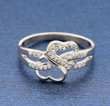 ▌ 925 Sterling Silver Infinity Promise Heart CZ Ring Size 4,5,6,7,8,9,10 » R101