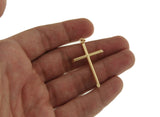 ▌Solid 14k Yellow Gold 68,54,50,39,33 mm Height Cross Pendant »G17