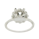 18K White Gold 0.35 CT Diamonds Semi Mount Engagement Ring Size 6 »NP116