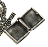 ¦925 Sterling Silver Bali Cross Book Box Prayer Bracelet Size 6.5 » B36