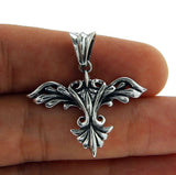 Brand New!! Unisex Solid Sterling Silver Bali Power WING Pendant»P28