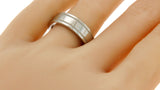 Authentic Tiffany & Co 950 Platinum Wedding Band Ring Size 5 »U316