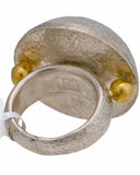 ▌Authentic GURHAN Silver Yellow Gold Dome Ring Size 6,6.25,6.5,7,7.5 »$ 475