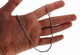 ▌925 Sterling Silver Bali Rope Wheat 2.5mm Chain Size 16",18",20",22"-36" »CH111