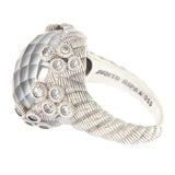 JUDITH RIPKA 925 Sterling Silver White Doublet & Diamonique Ring Size 8 »U25