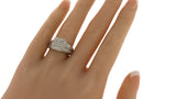Philippe Charriol Flame Blenche 18K White Diamonds Engagement Ring Size 6
