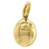 Authentic Aaron Basha 18K Gold Pave Diamonds Enamel Ladybug Pendant Charm »ED34