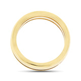 Auth Tiffany & Co. 18k Yellow Gold Grooved Dome Band Ring Size 6 »U423