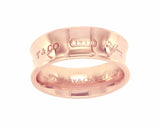 ▌Auth Tiffany & Co  1837 Rubedo Metal Wide 2012 Ring Band Size 6 »U32